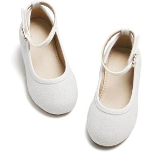image:imageOtter MOMO ToddlerLittle Girls Mary Jane Ballerina Flats Shoes Slipon School Party Dress ShoesD321white
