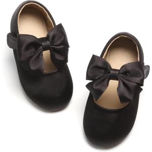 image:imageOtter MOMO ToddlerLittle Girls Mary Jane Ballerina Flats Shoes Slipon School Party Dress ShoesD755black