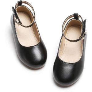 image:imageOtter MOMO ToddlerLittle Girls Mary Jane Ballerina Flats Shoes Slipon School Party Dress ShoesDf04black