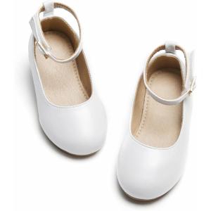 image:imageOtter MOMO ToddlerLittle Girls Mary Jane Ballerina Flats Shoes Slipon School Party Dress ShoesDf04white