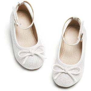 image:imageOtter MOMO ToddlerLittle Girls Mary Jane Ballerina Flats Shoes Slipon School Party Dress ShoesDf06white