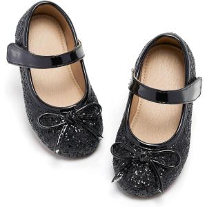 image:imageOtter MOMO ToddlerLittle Girls Mary Jane Ballerina Flats Shoes Slipon School Party Dress ShoesDf701black