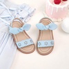 image:imageOtter MOMO Girls Open Toe Princess Flat Sandals with Comfort Sole Summer SandalsDt11 Blue