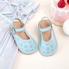 image:imageOtter MOMO Girls Open Toe Princess Flat Sandals with Comfort Sole Summer SandalsDt19 Blue