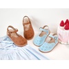 image:imageOtter MOMO Girls Open Toe Princess Flat Sandals with Comfort Sole Summer SandalsDt19 Brown