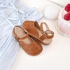 image:imageOtter MOMO Girls Open Toe Princess Flat Sandals with Comfort Sole Summer SandalsDt19 Brown