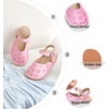 image:imageOtter MOMO Girls Open Toe Princess Flat Sandals with Comfort Sole Summer SandalsDt19 Pink
