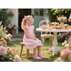 image:imageOtter MOMO Girls Open Toe Princess Flat Sandals with Comfort Sole Summer SandalsDt19 Pink