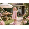 image:imageOtter MOMO Girls Open Toe Princess Flat Sandals with Comfort Sole Summer SandalsDt19 Pink