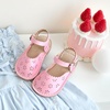 image:imageOtter MOMO Girls Open Toe Princess Flat Sandals with Comfort Sole Summer SandalsDt19 Pink