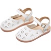 image:imageOtter MOMO Girls Open Toe Princess Flat Sandals with Comfort Sole Summer SandalsDt19 White