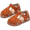 image:imageOtter MOMO Girls Open Toe Princess Flat Sandals with Comfort Sole Summer SandalsDt20 Brown
