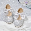 image:imageOtter MOMO ToddlerLittle Girls Mary Jane Ballerina Flats Shoes Slipon School Party Dress ShoesSilverdf18