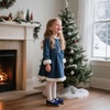 image:imageOtter MOMO ToddlerLittle Girls Mary Jane Slipon School Uniform Party Dress ShoesD766navy Blue
