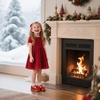 image:imageOtter MOMO ToddlerLittle Girls Mary Jane Slipon School Uniform Party Dress ShoesD766red