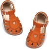 image:imageOtter MOMO Girls Open Toe Princess Flat Sandals with Comfort Sole Summer SandalsDt20 Brown