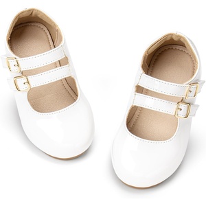 image:imageOtter MOMO ToddlerLittle Girls Mary Jane Ballerina Flats Shoes Slipon School Party Dress ShoesWhited706