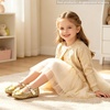 image:imageOtter MOMO Toddler Little Girls Princess Shoes Mary Jane Ballerina Flats Flower Girl Dress ShoesDf37gold