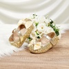 image:imageOtter MOMO Toddler Little Girls Princess Shoes Mary Jane Ballerina Flats Flower Girl Dress ShoesDf37gold