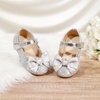 image:imageOtter MOMO Toddler Little Girls Princess Shoes Mary Jane Ballerina Flats Flower Girl Dress ShoesDf37silver