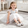 image:imageOtter MOMO Toddler Little Girls Princess Shoes Mary Jane Ballerina Flats Flower Girl Dress ShoesDf37silver
