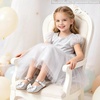 image:imageOtter MOMO Toddler Little Girls Princess Shoes Mary Jane Ballerina Flats Flower Girl Dress ShoesDf37silver