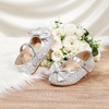 image:imageOtter MOMO Toddler Little Girls Princess Shoes Mary Jane Ballerina Flats Flower Girl Dress ShoesDf37silver