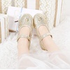 image:imageOtter MOMO Toddler Little Girls Princess Shoes Mary Jane Ballerina Flats Flower Girl Dress ShoesGold