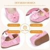 image:imageOtter MOMO ToddlerLittle Girls Mary Jane Ballerina Flats Shoes Slipon School Party Dress ShoesD716pink