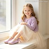 image:imageOtter MOMO ToddlerLittle Girls Mary Jane Ballerina Flats Shoes Slipon School Party Dress ShoesDf33purple