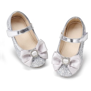 image:imageOtter MOMO Toddler Little Girls Princess Shoes Mary Jane Ballerina Flats Flower Girl Dress ShoesDf37silver