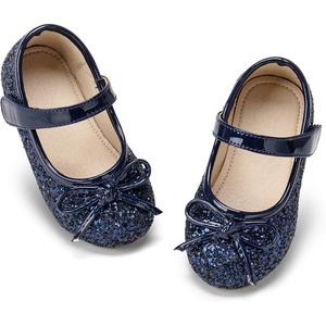 image:imageOtter MOMO ToddlerLittle Girls Mary Jane Ballerina Flats Shoes Slipon School Party Dress ShoesD701navy Blue